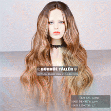 4 Wig Types Optional High Density Ombre Balayage Goden Blonde Body Wavy Human Hair Wigs